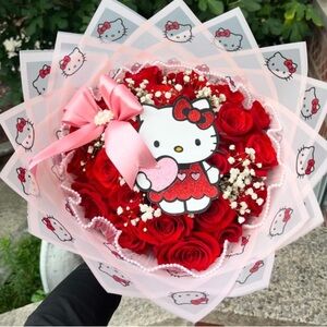 Hello Kitty Red Rose Bouquet